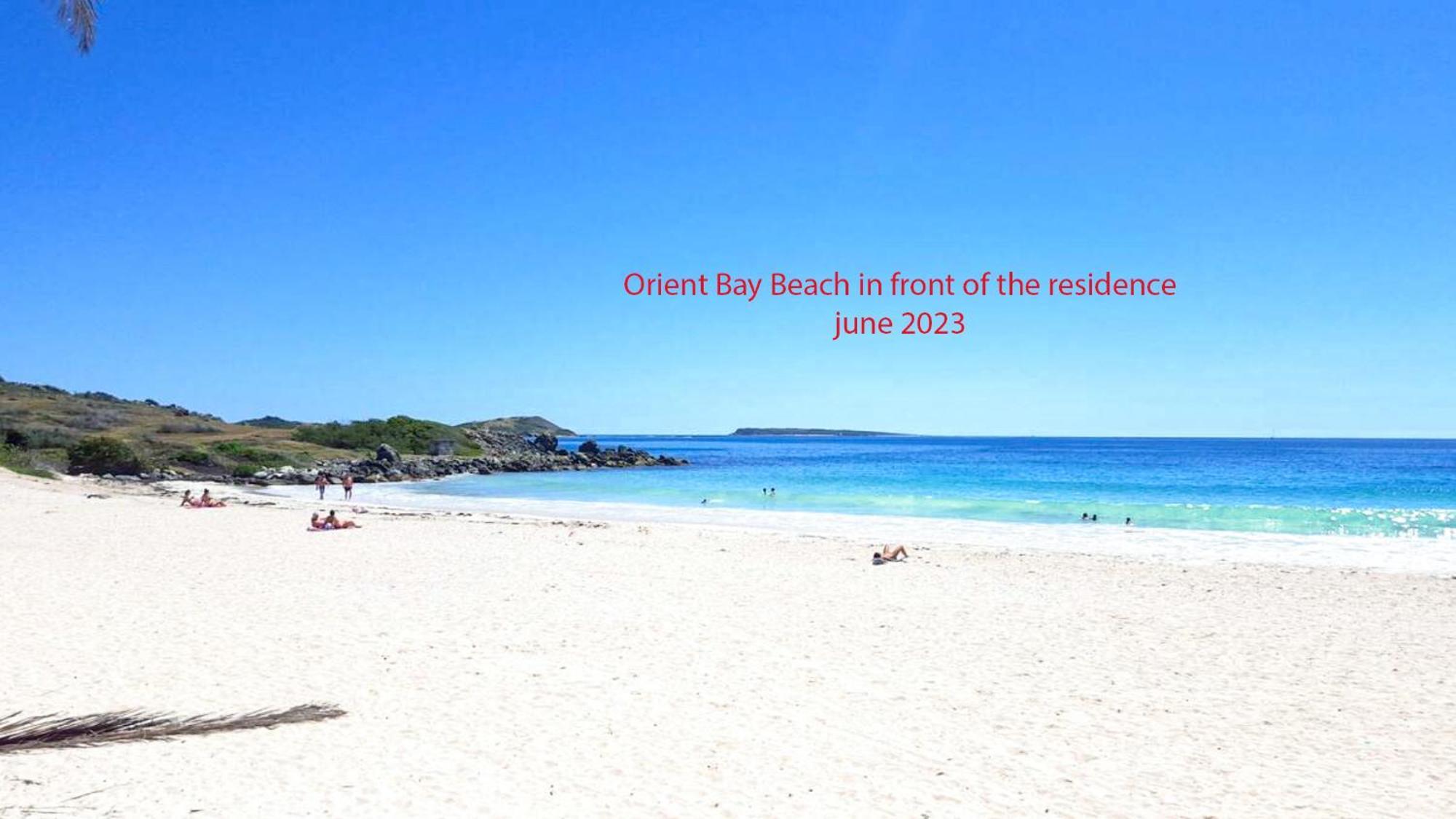 Top Floor Unit 520 Ft2 - 48 M2 With Stunning Dominant View On Ocean, St Barth, Orient Bay Cul de Sac Exterior photo